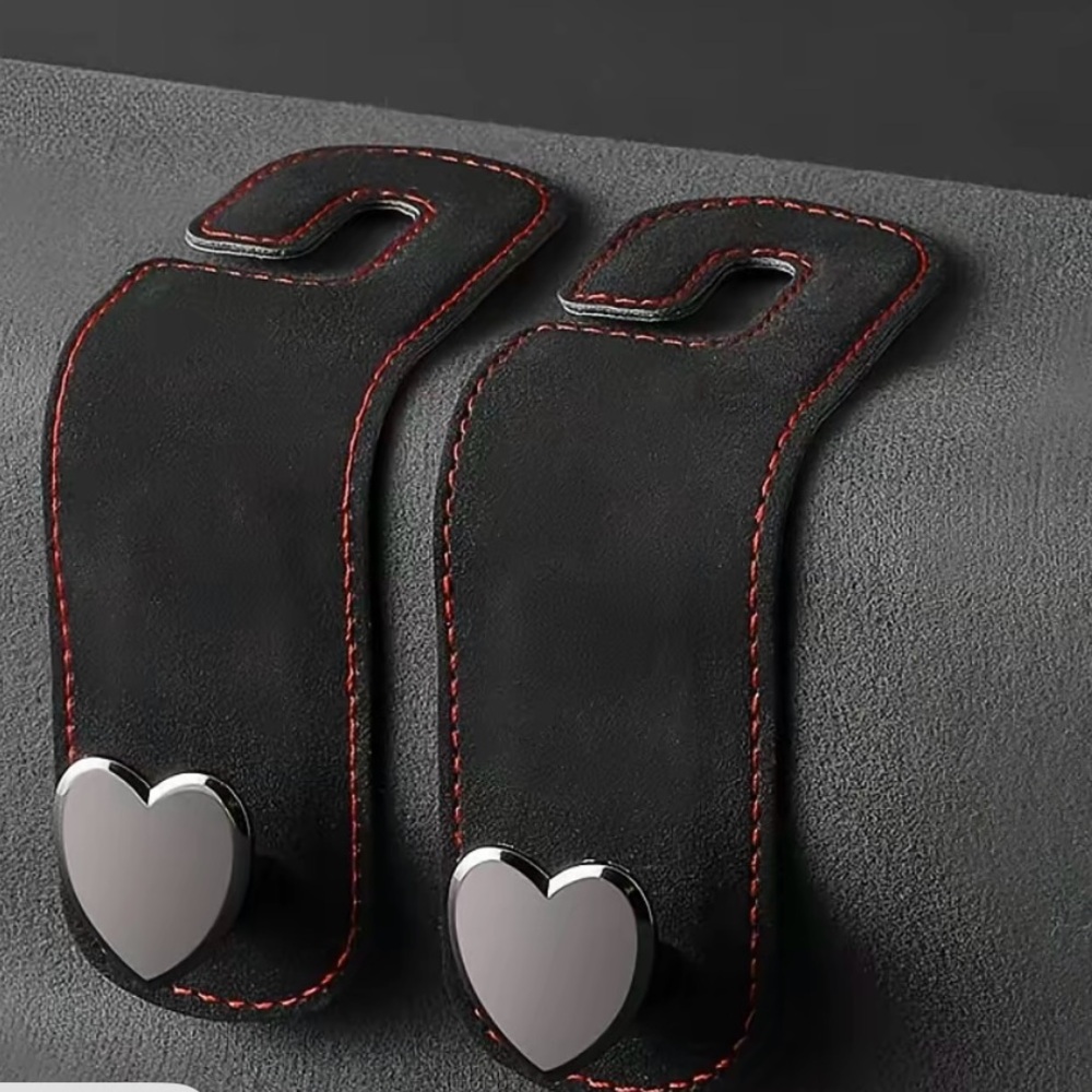 Heart 🩶 Shaped Car Seat Headrest Hook Hooks set of 2 🩶🩶